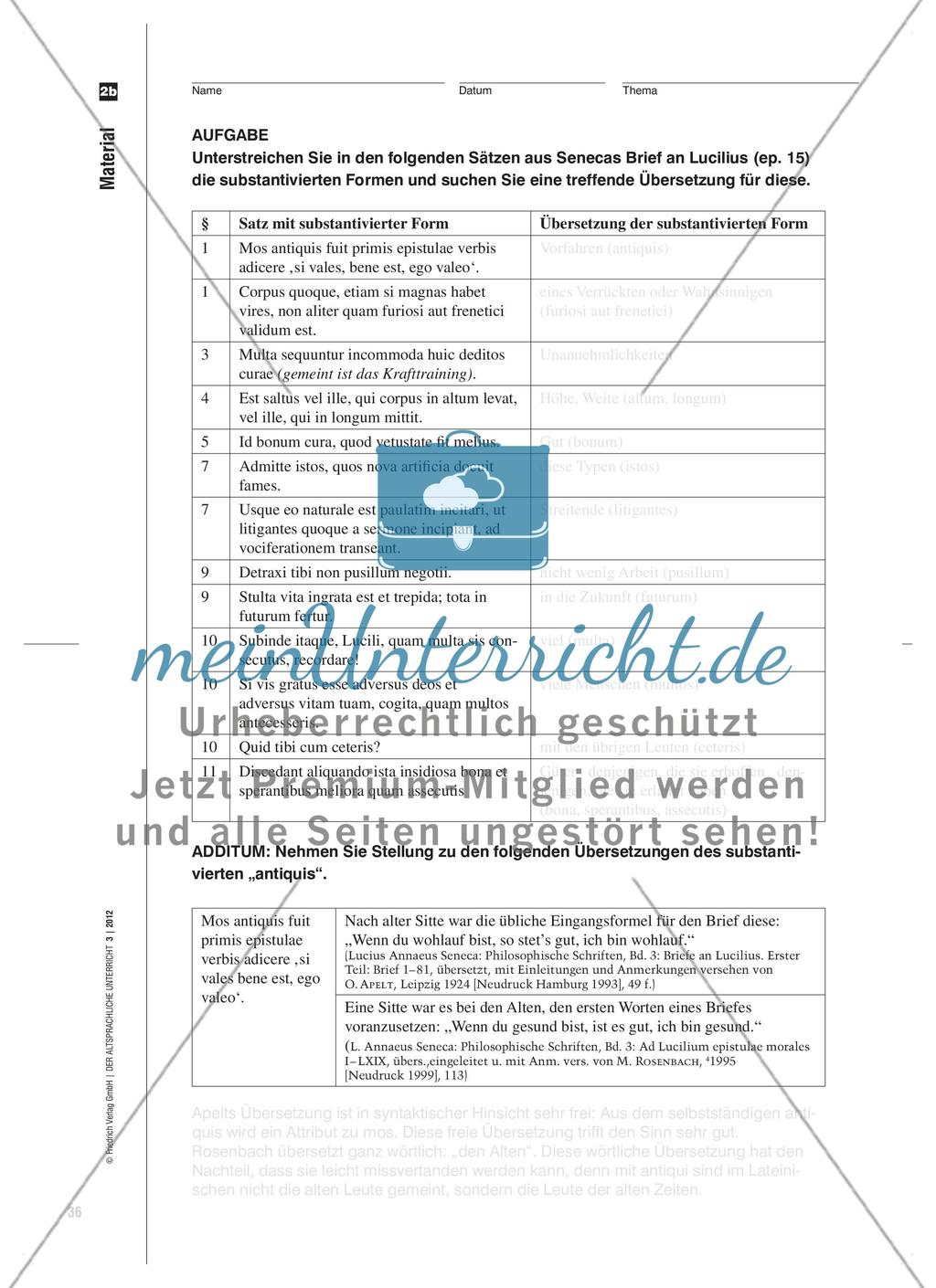 Kompetente Grammatikanwendung in der Lektürephase mit Beispielen zu Seneca-Briefen Preview 7