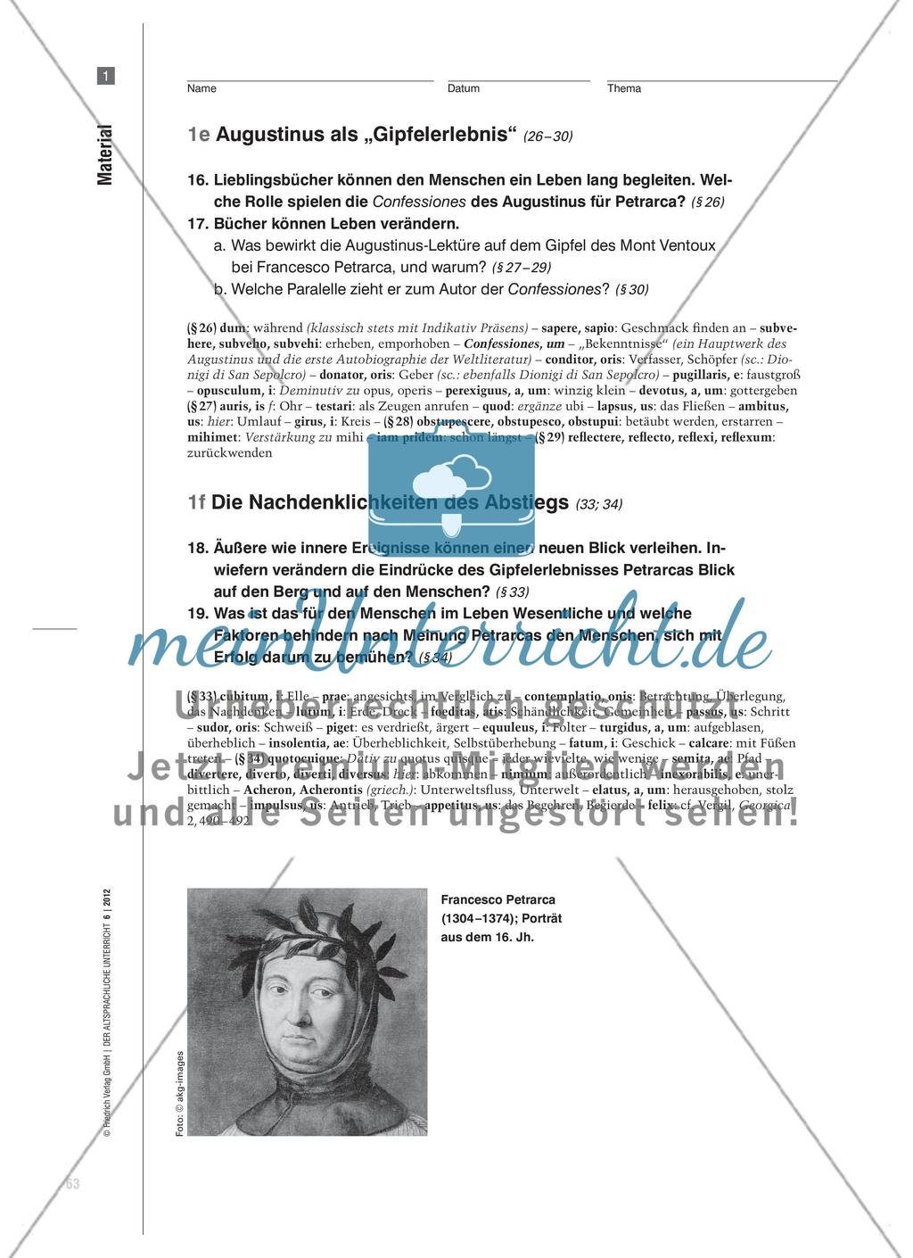 Petrarcas Besteigung des Mont Ventoux - Raumtopik zwischen Oben und Innen an der Schwelle von Mittelalter und Renaissance Preview 10