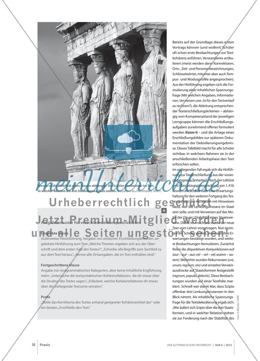 Die First Lady der Lateinstunden - Aufbau und Dramaturgie einer Erschließungsstunde am Beispiel von Cicero, De re publica 1, 42 Preview 5