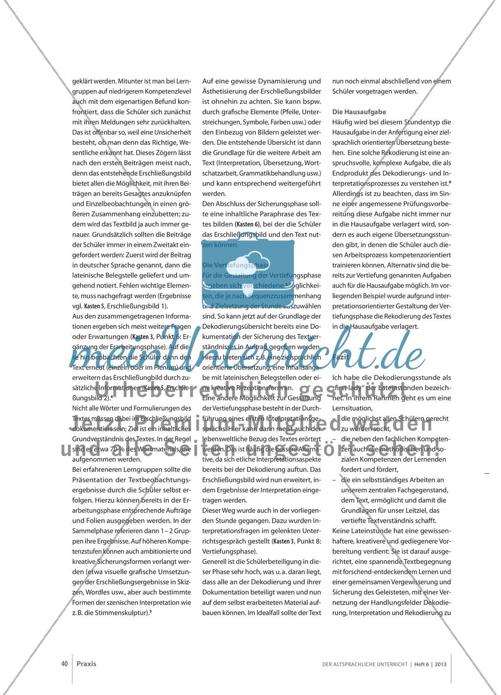 Die First Lady der Lateinstunden - Aufbau und Dramaturgie einer Erschließungsstunde am Beispiel von Cicero, De re publica 1, 42 Preview 7
