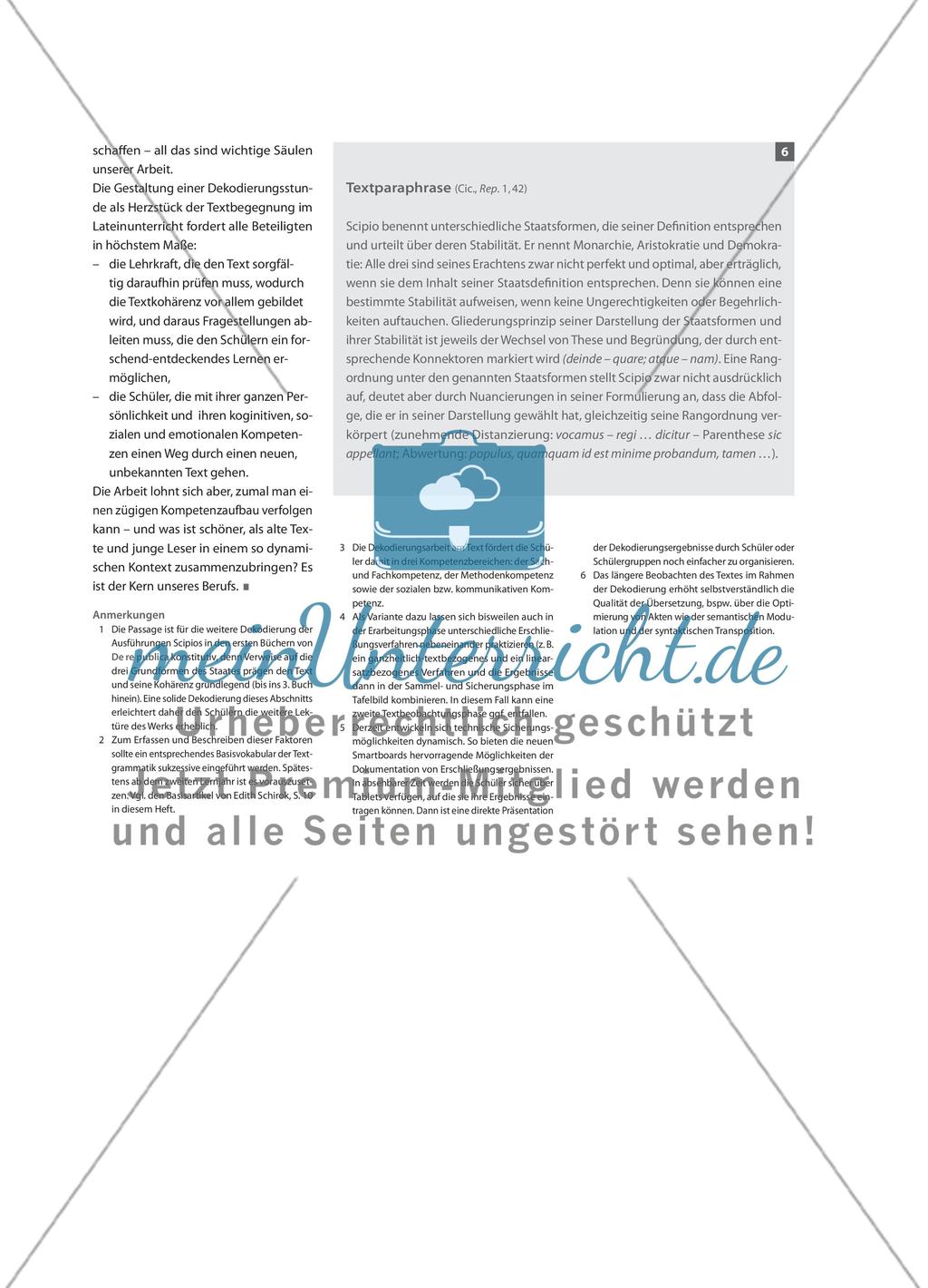Die First Lady der Lateinstunden - Aufbau und Dramaturgie einer Erschließungsstunde am Beispiel von Cicero, De re publica 1, 42 Preview 8