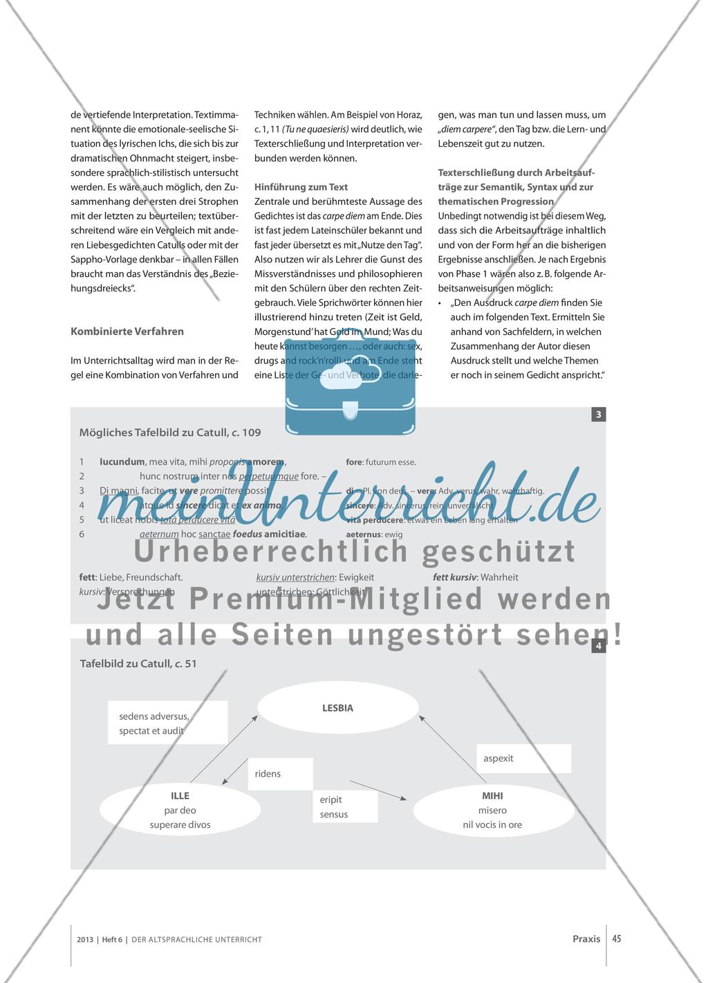 Erschließung und Interpretation poetischer Texte - Vorschläge zur Martial-, Catull- und Horazlektüre Preview 4