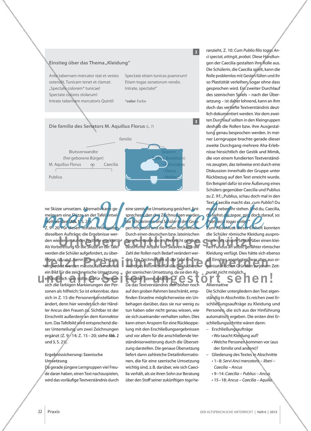 Ecce togas viriles! - Textorientierte Erschließung in der Lehrbuchphase Preview 3