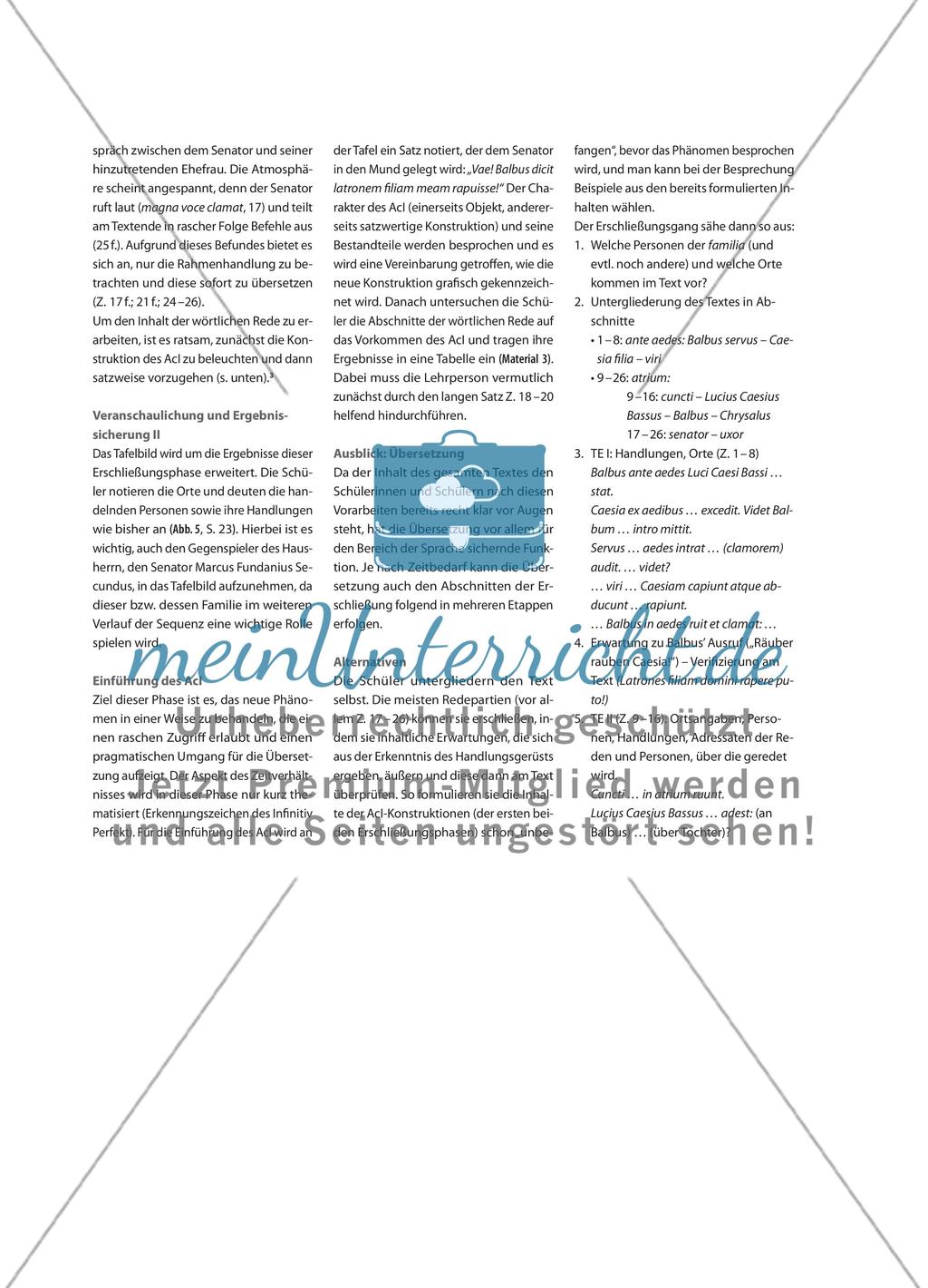Ecce togas viriles! - Textorientierte Erschließung in der Lehrbuchphase Preview 6