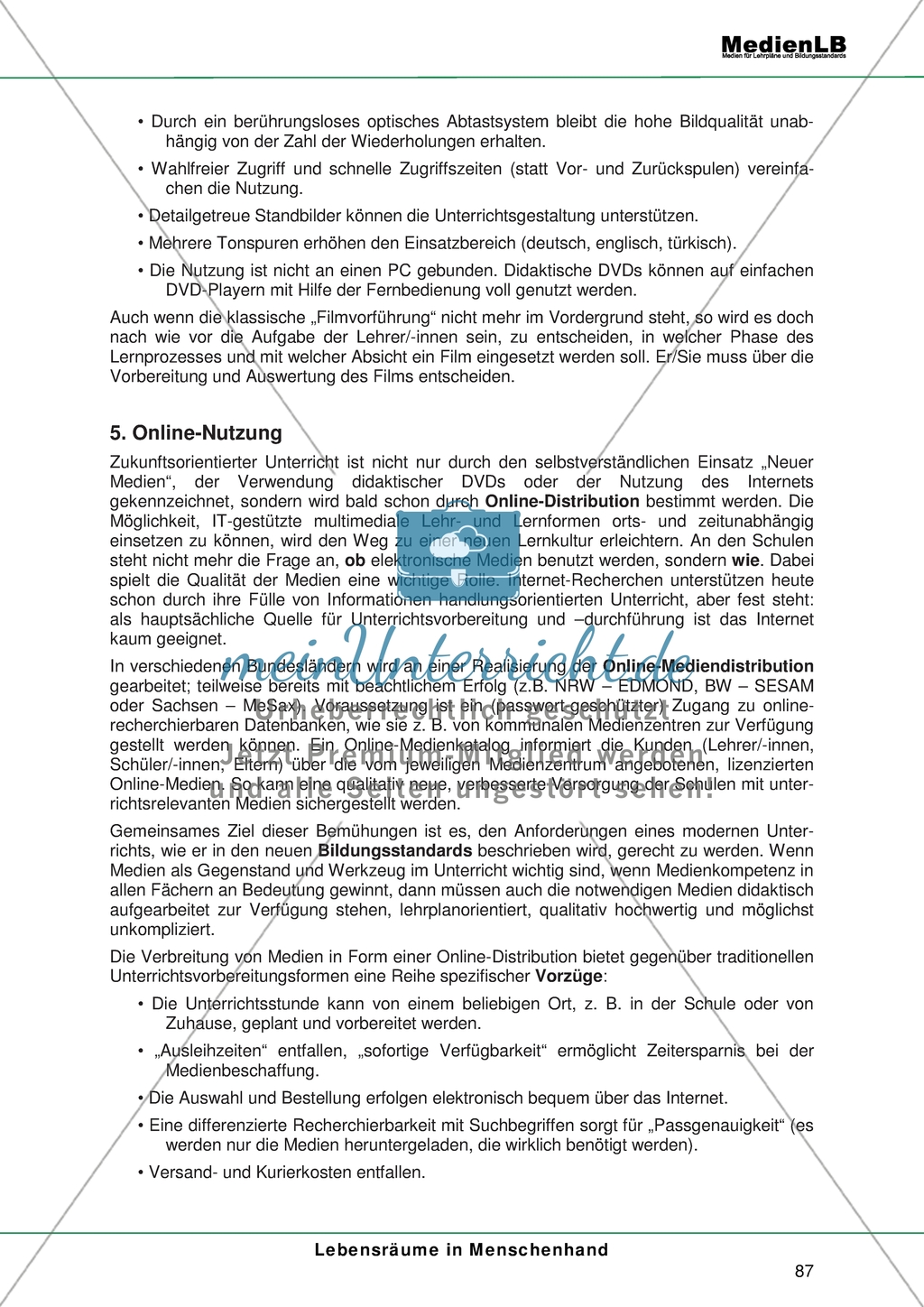 Lebensräume in Menschenhand: Erläuterungen zur Mediendidaktik Preview 4