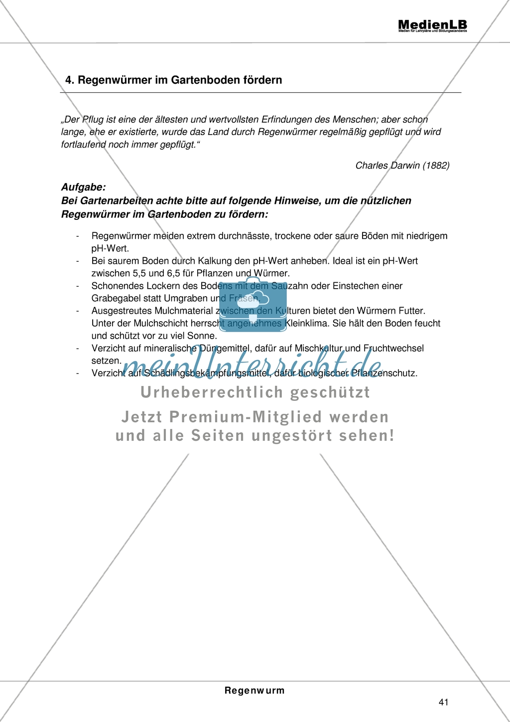 Der Regenwurm: Experimente - Regenwürmer beobachten, Wurmwanderkästen bauen und Regenwürmer im Gartenboden fördern Preview 4