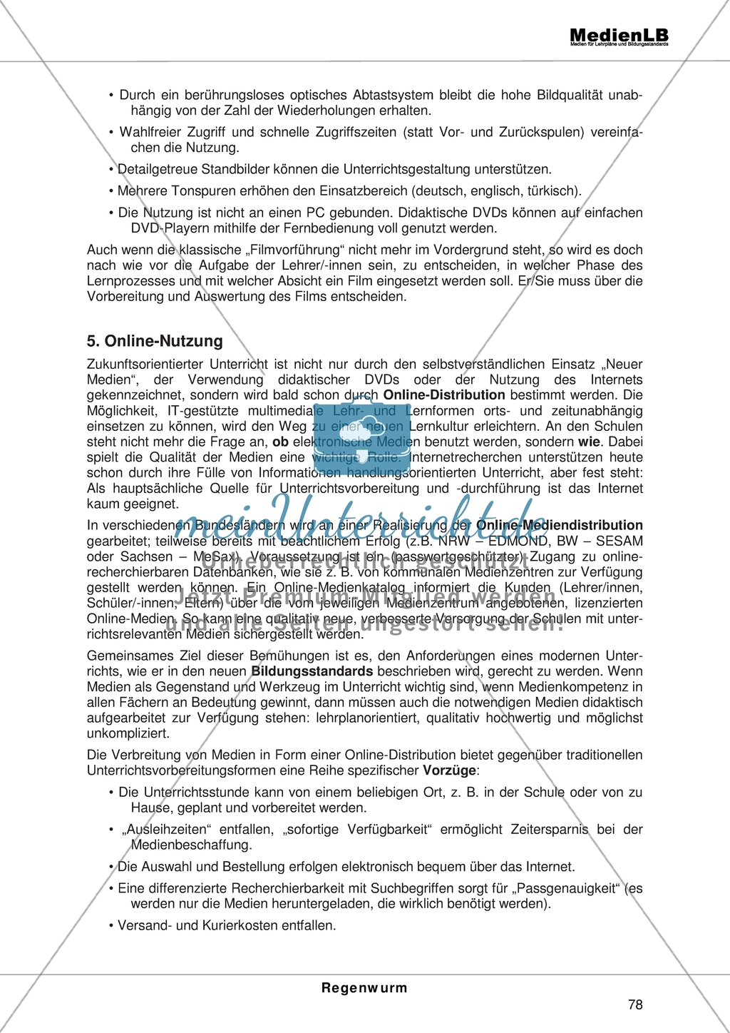 Der Regenwurm: Erläuterungen zur Mediendidaktik Preview 4