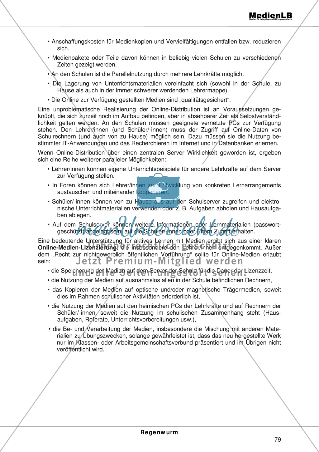 Der Regenwurm: Erläuterungen zur Mediendidaktik Preview 5