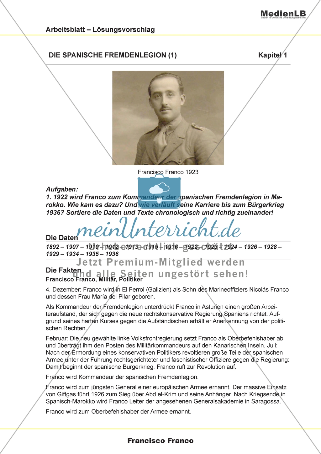 Francisco Franco: Karriere und Entwicklung beurteilen Preview 4