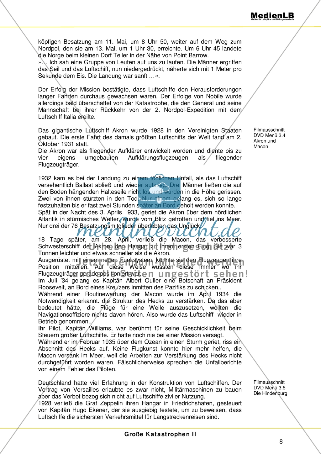 Lehrtexte zu den großen Katastrophen Teil II - Von der Concorde bis zur Titanic Preview 4