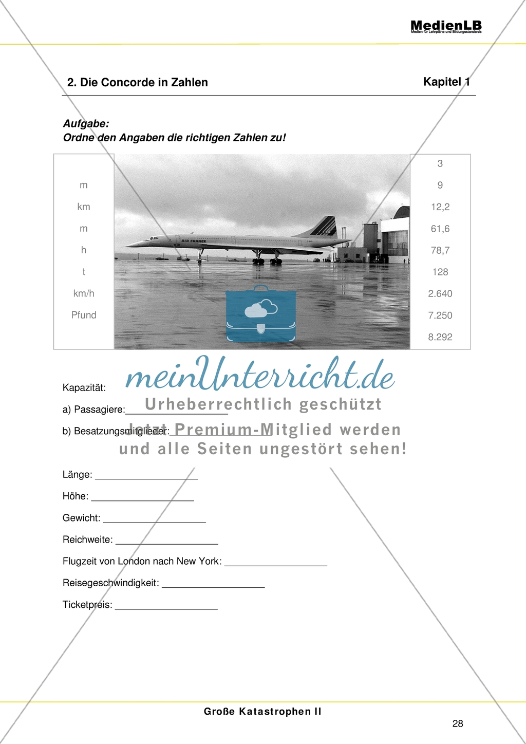 Von der Concorde bis zur Titanic: Die Concorde in Zahlen Preview 1