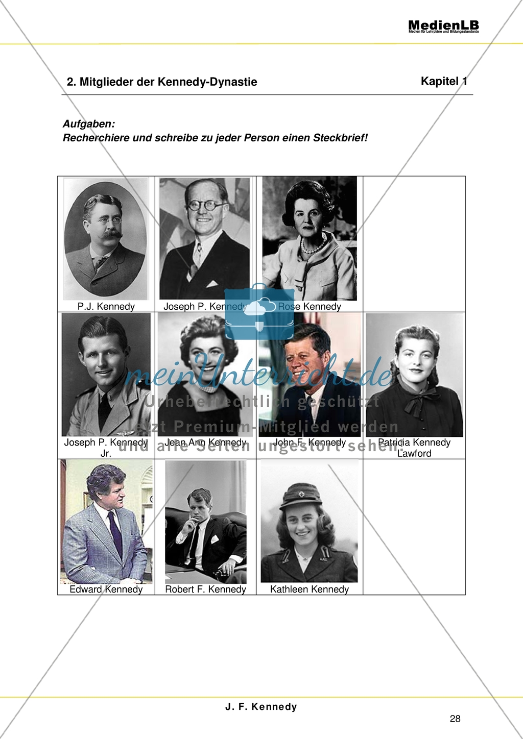 John F. Kennedy: Aufstieg und Attentat - Mitglieder der Kennedy-Dynastie Preview 1
