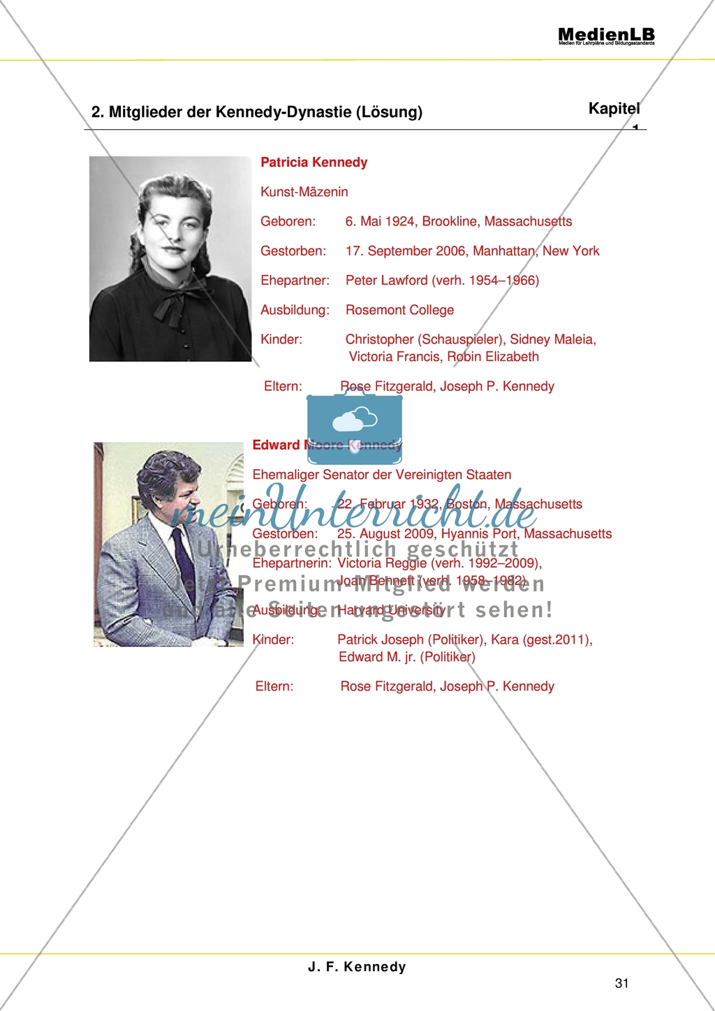 John F. Kennedy: Aufstieg und Attentat - Mitglieder der Kennedy-Dynastie Preview 4