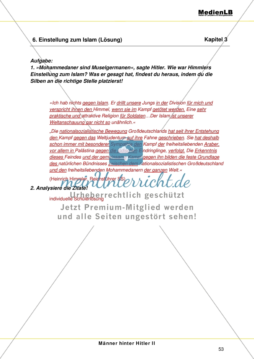 Männer hinter Hitler - Himmler & Eichmann: Heinrich Himmlers Einstellung zum Islam Preview 2