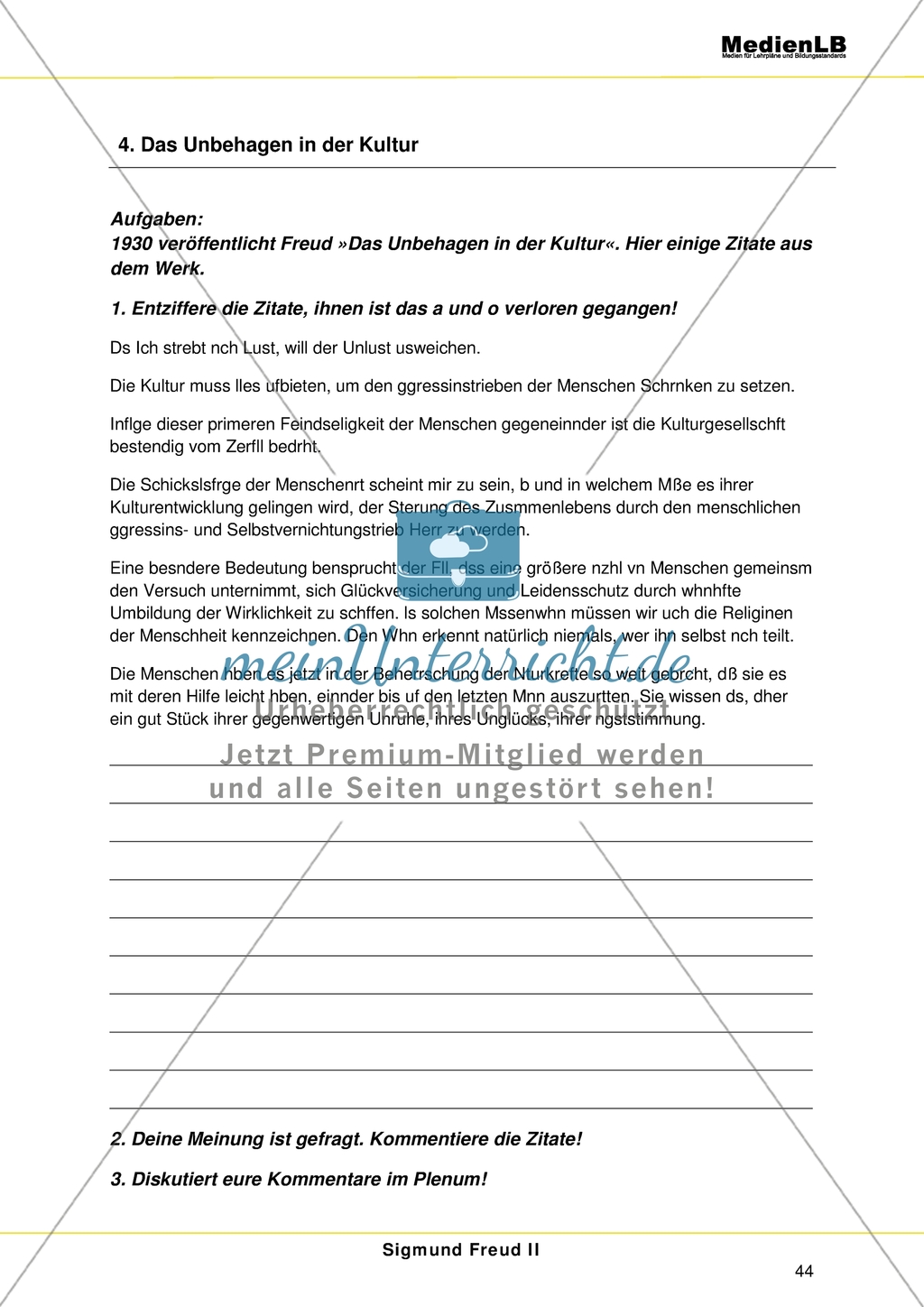 Sigmund Freud II - Der Psychoanalytiker: Das Unbehagen in der Kultur Preview 1