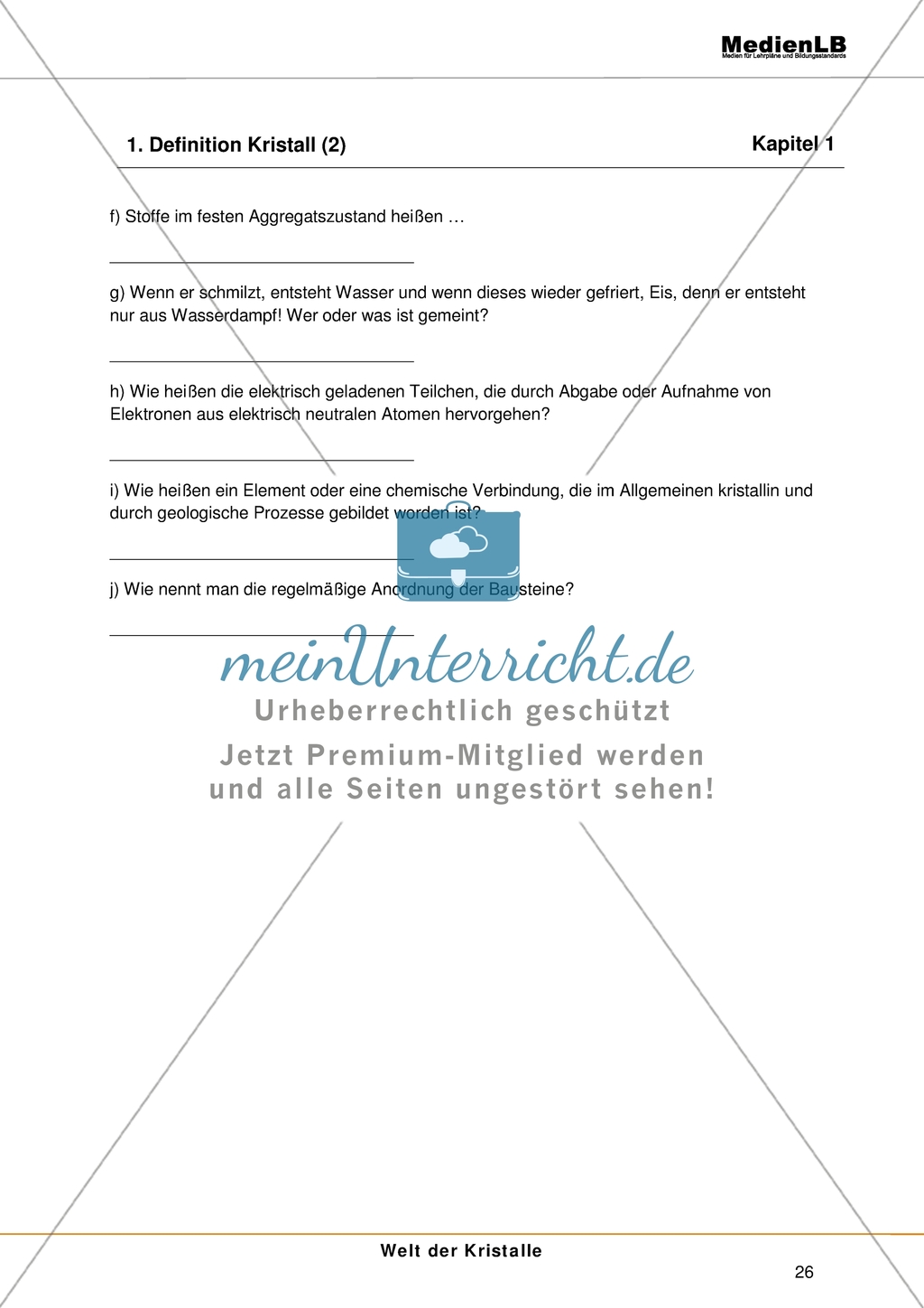 Welt der Kristalle - Definition Kristall Preview 2