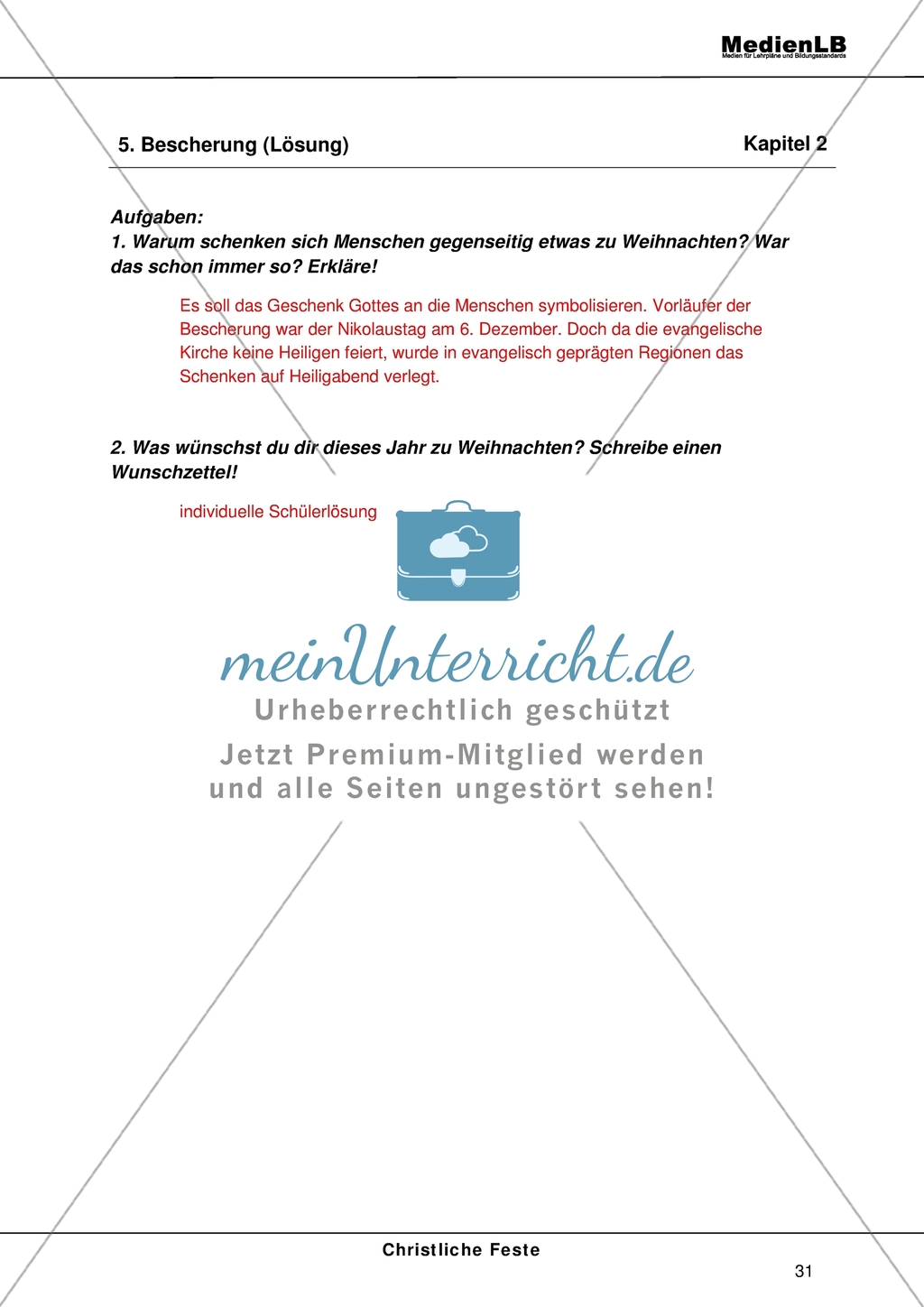 Christliche Feste - Feiertage im Kirchenjahr: Der Weihnachtskreis Preview 4