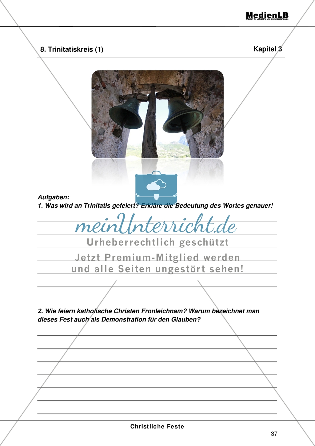 Christliche Feste - Feiertage im Kirchenjahr: Trinitätskreis Preview 1