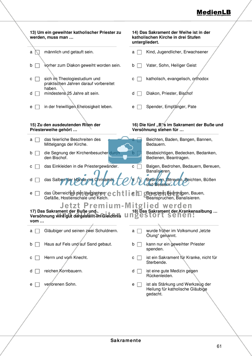 Sakramente - Multiple-Choice-Test Preview 3