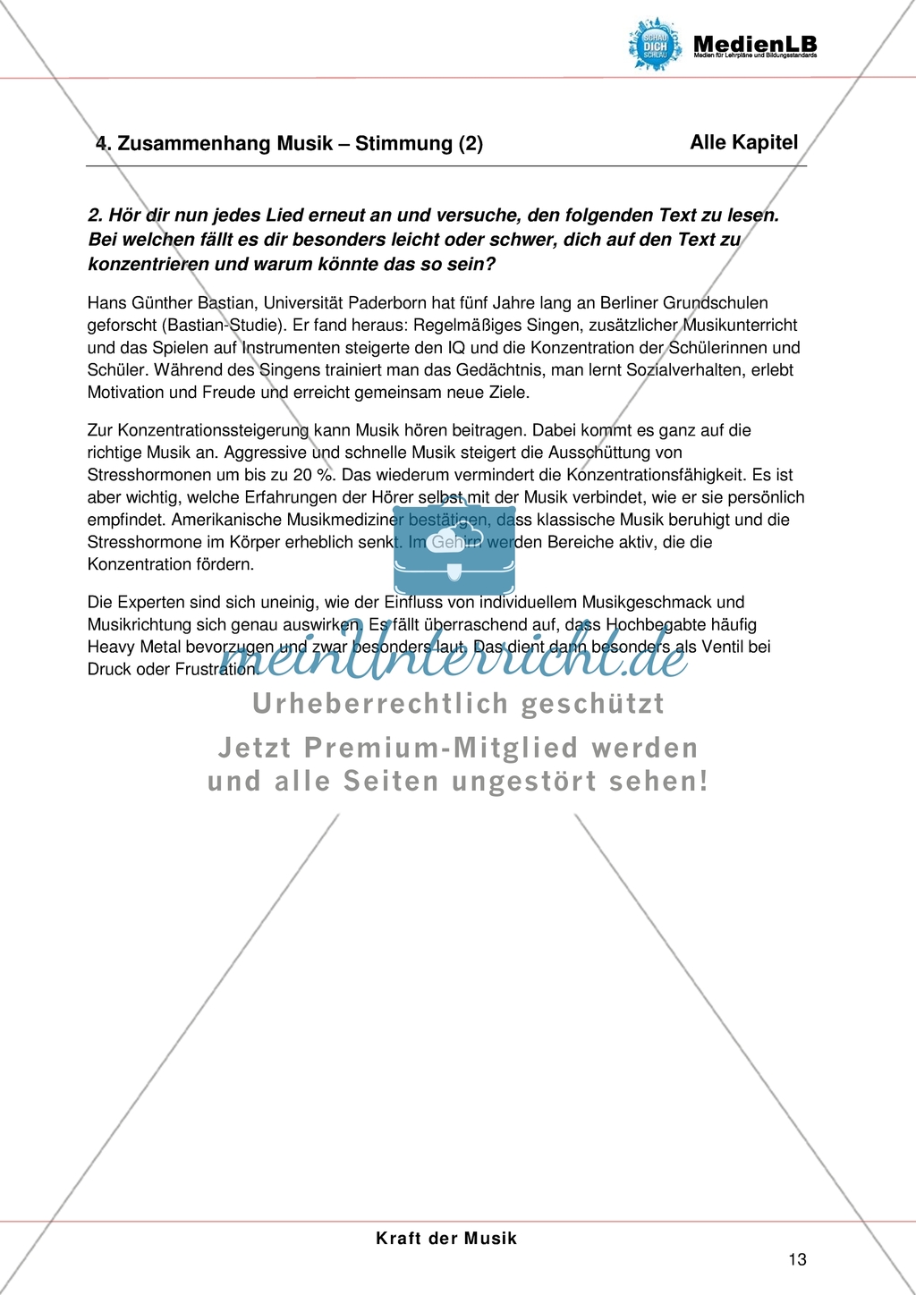 Kraft der Musik - Zusammenhang von Musik und Stimmung Preview 2
