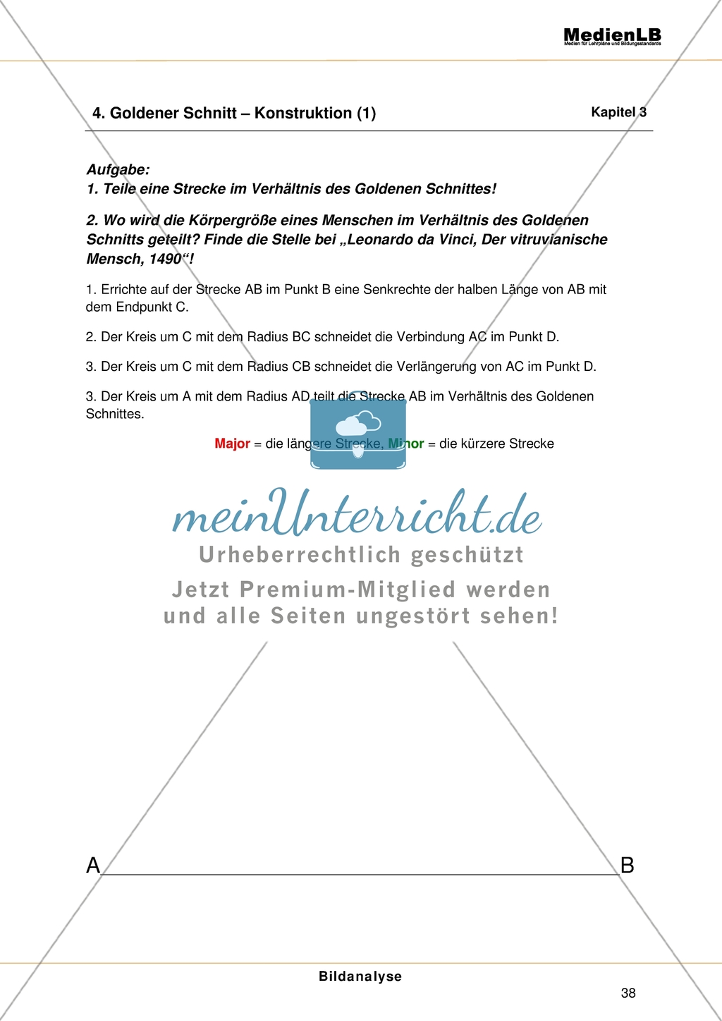 Goldener Schnitt - Konstruktion Preview 1
