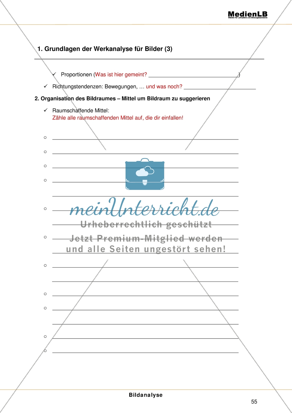 Bildanalyse - Grundlagen der Werkanalyse für Bilder Preview 3