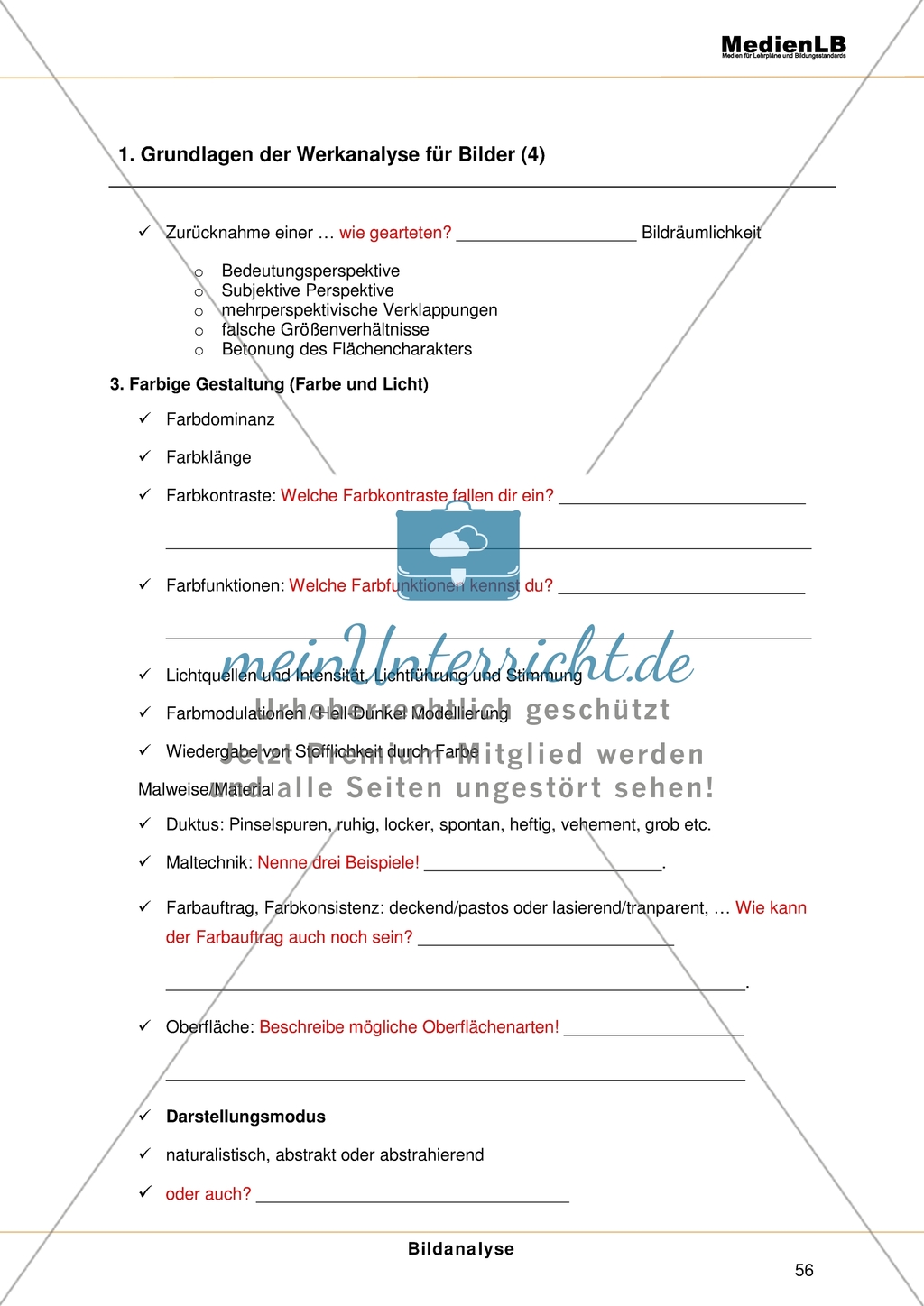 Bildanalyse - Grundlagen der Werkanalyse für Bilder Preview 4