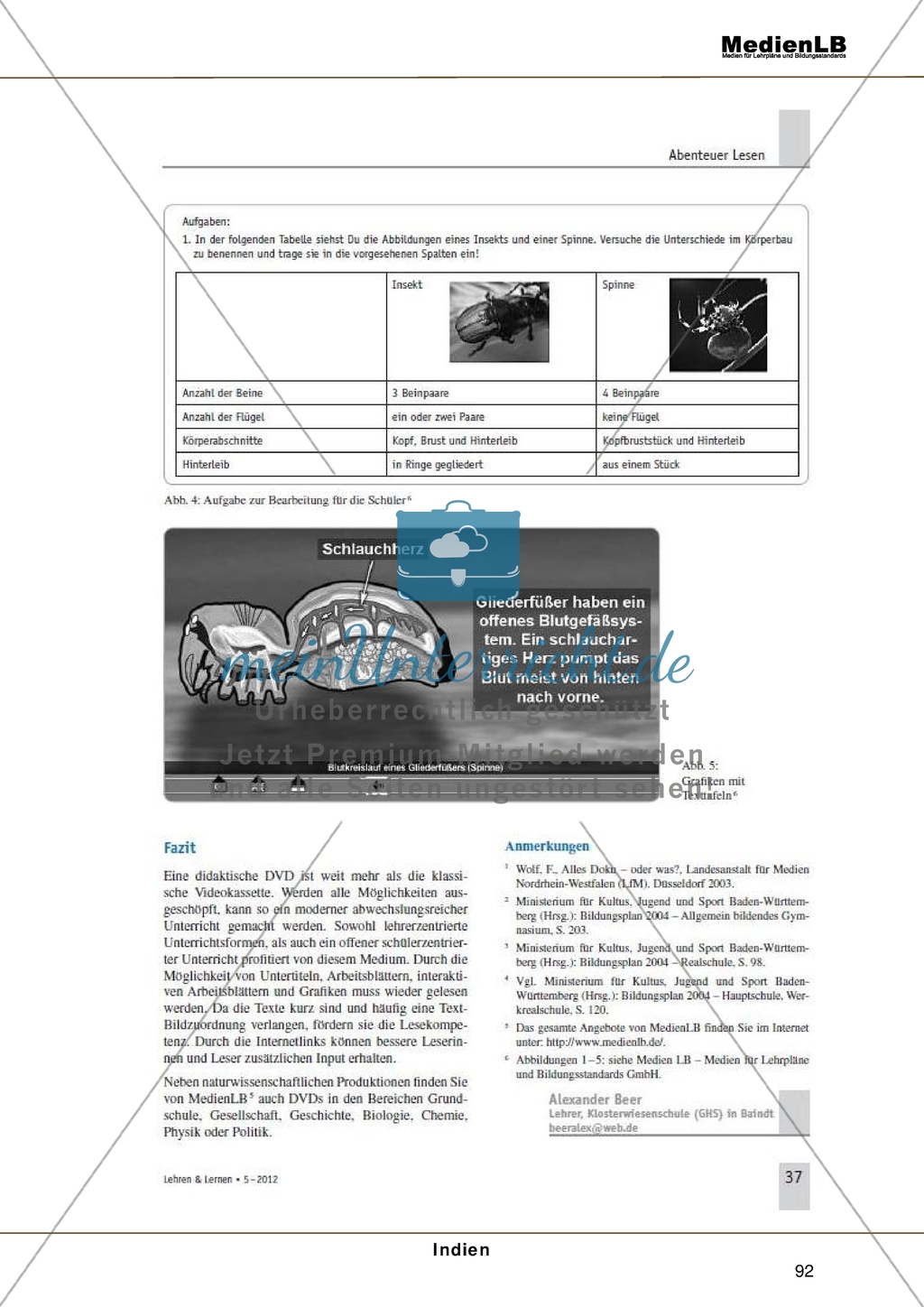 Informationstext zum Aufbau didaktischer DVDs und deren Einsatz Preview 3