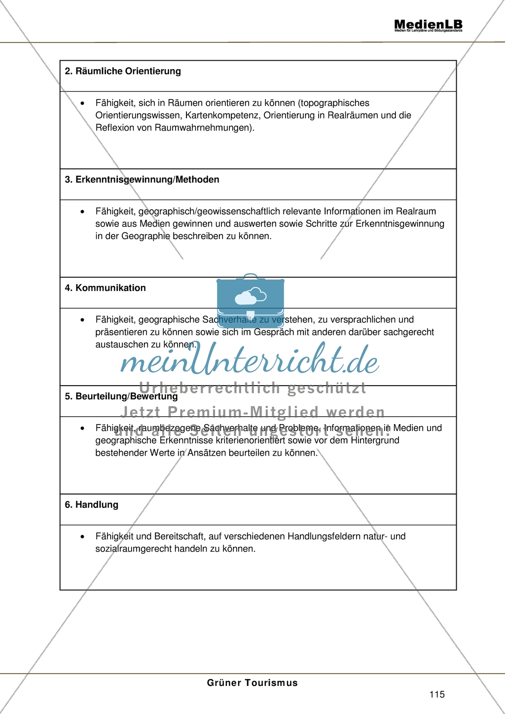 Bildungsstandards: Allgemeine Informationen zu den Bildungsstandards im Fach Geographie Preview 11