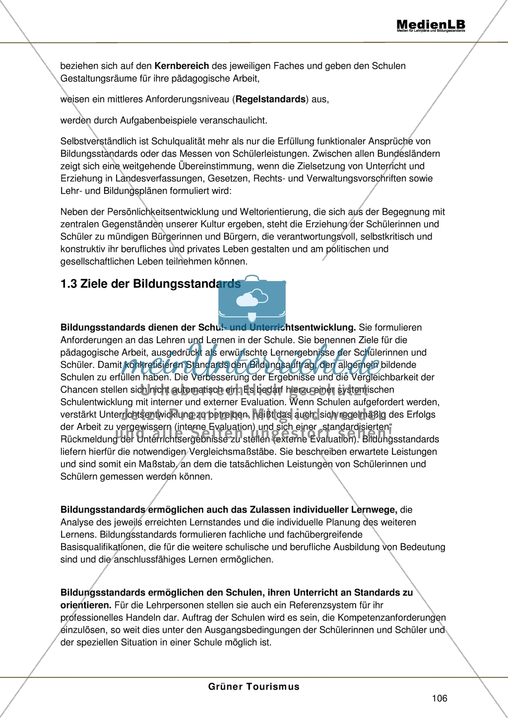 Bildungsstandards: Allgemeine Informationen zu den Bildungsstandards im Fach Geographie Preview 2