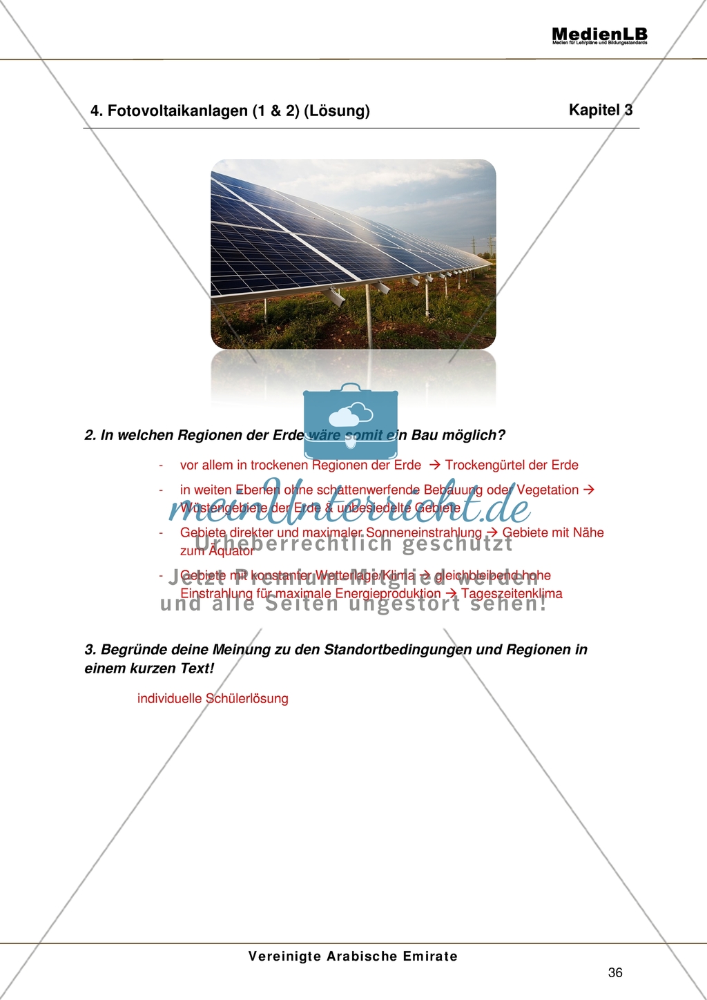 Vereinigte Arabische Emirate - Diskutieren über Standortbestimmungen von Fotovoltaikanalagen Preview 4