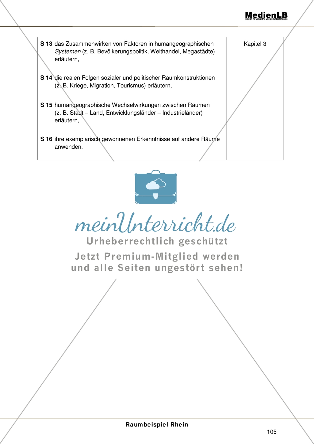 Der Rhein - Standards für den Kompetenzbereich Fachwissen Preview 4