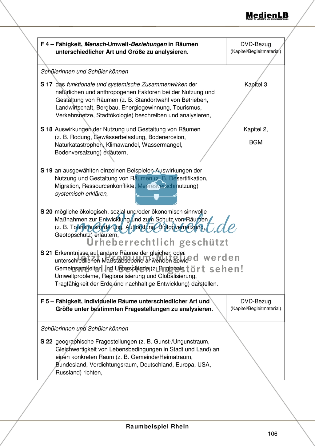 Der Rhein - Standards für den Kompetenzbereich Fachwissen Preview 5