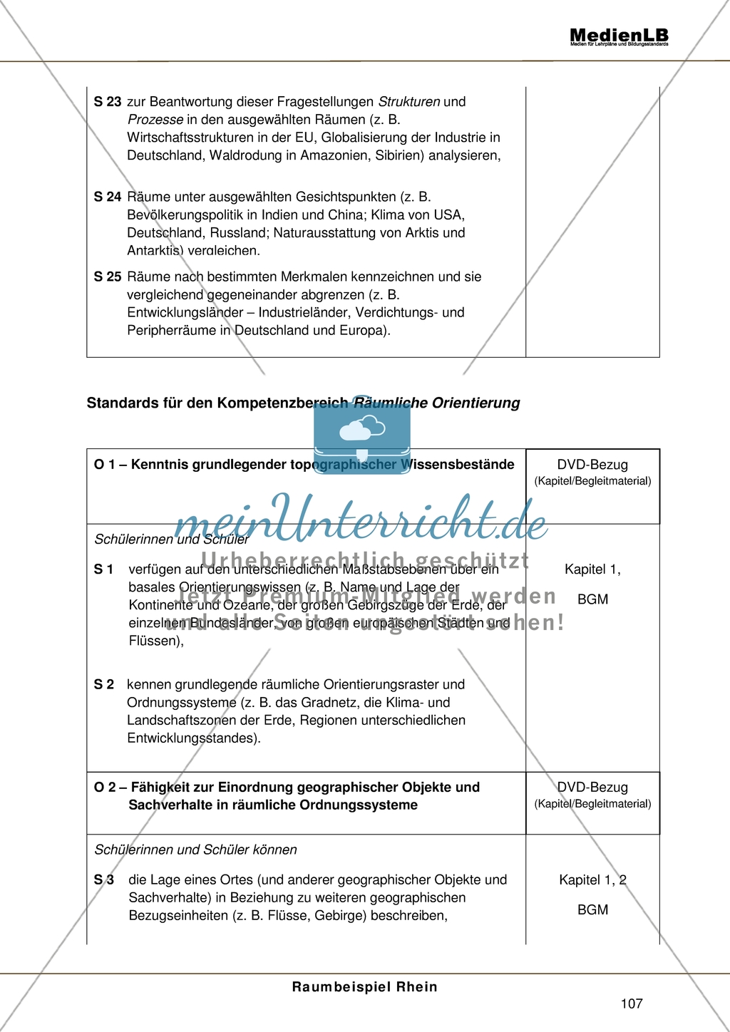 Der Rhein - Standards für den Kompetenzbereich Fachwissen Preview 6