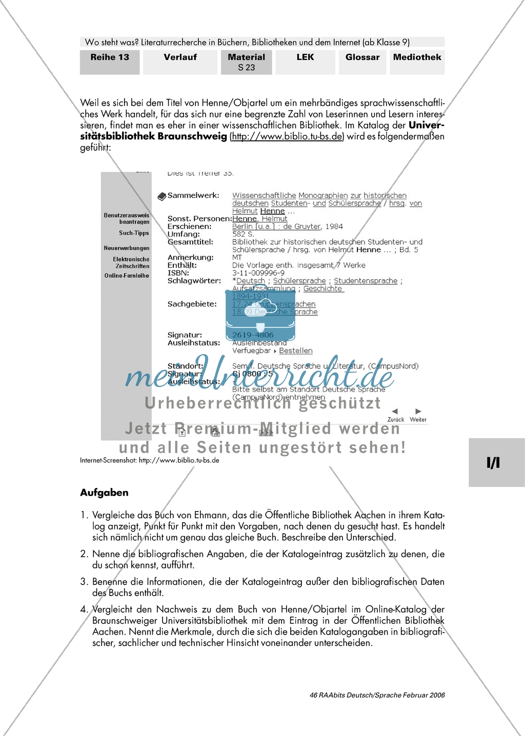 Literaturrecherche: Die Nutzung von Online-Katalogen Preview 2