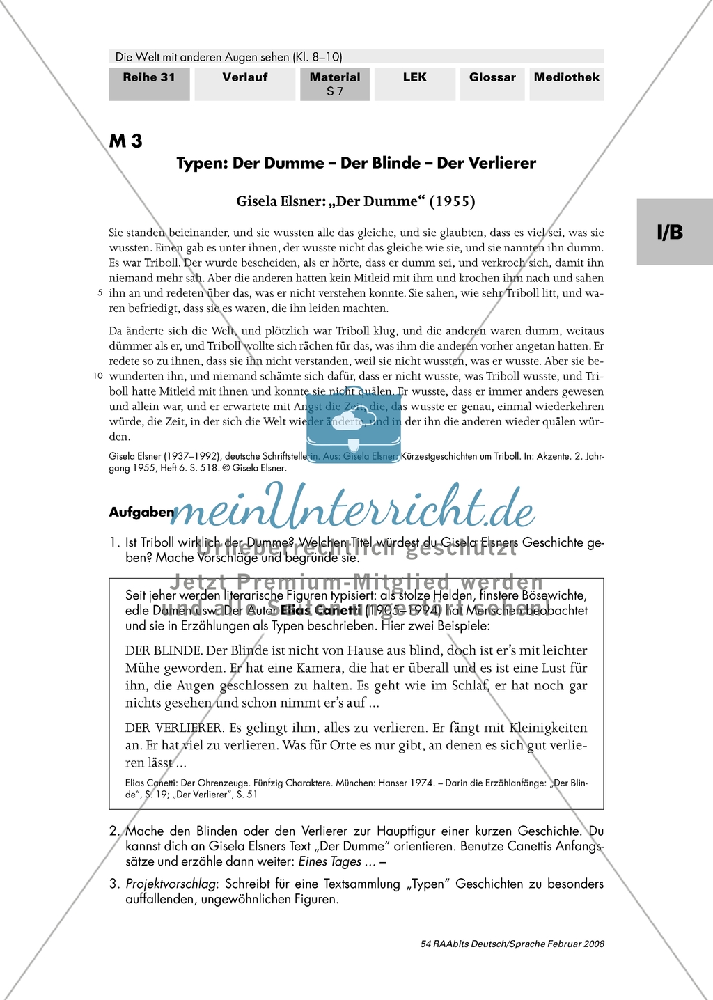 Erzähltexte: Schreiben und Überarbeiten einer Geschichte Preview 1
