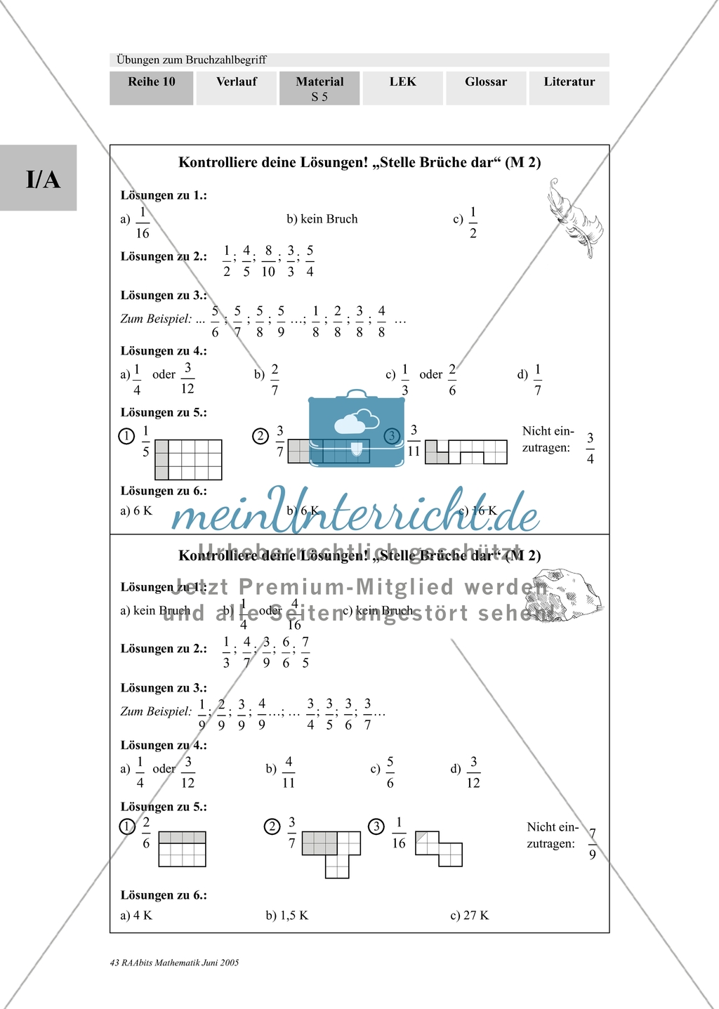 Brüche - Darstellen von Brüchen Preview 3