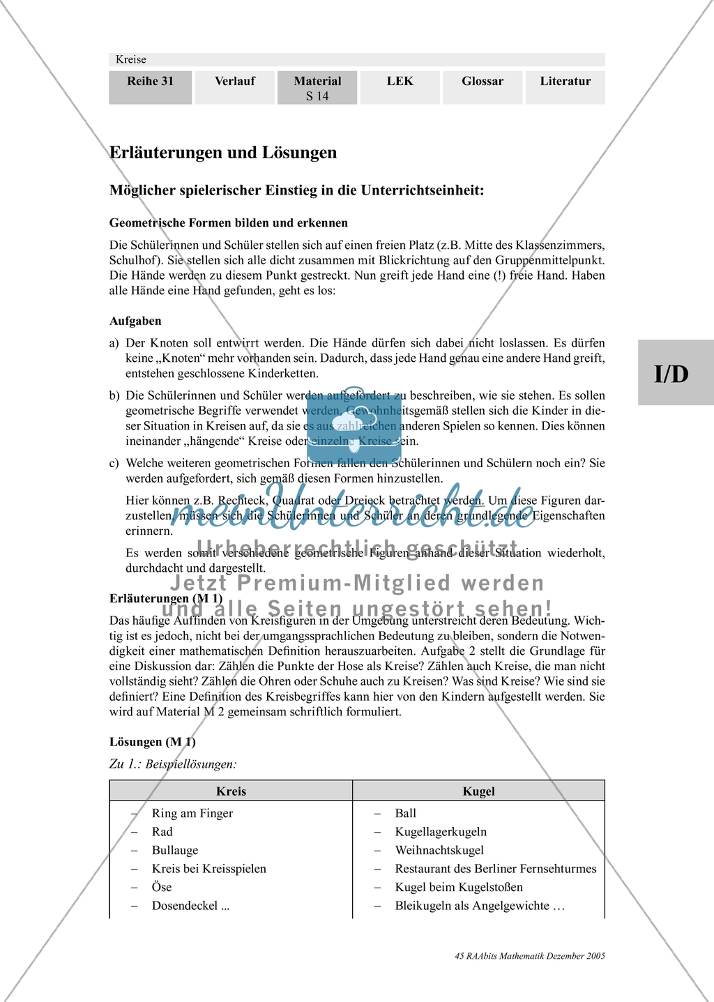 Kreise - Kreise und Kugeln im Alltag Preview 2