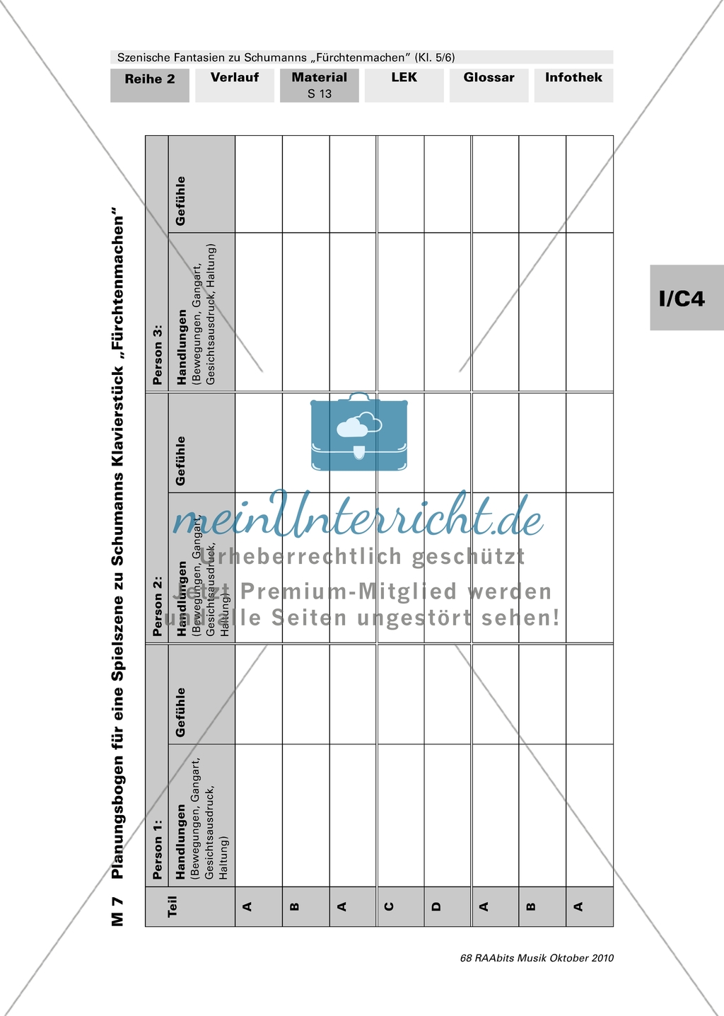 Szenische Fantasien zu Schumanns Klavierstück