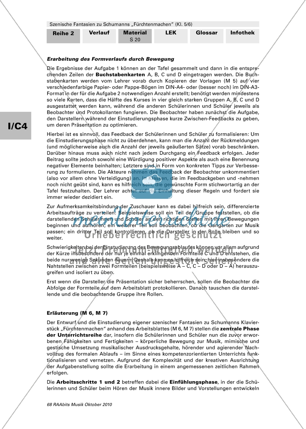 Szenische Fantasien zu Schumanns Klavierstück