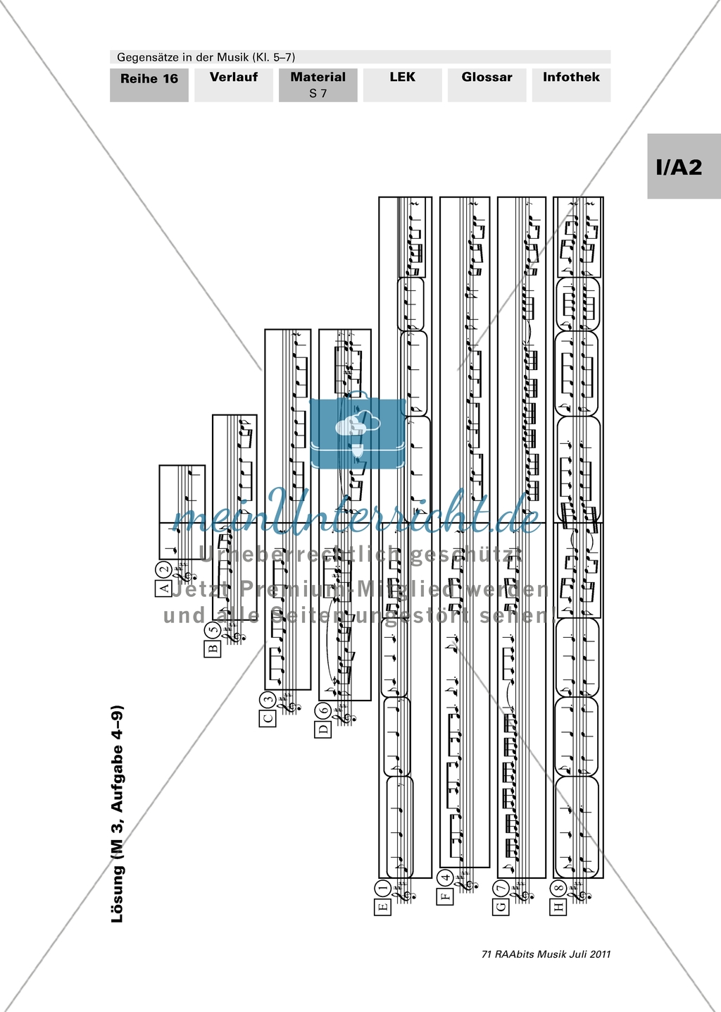 Gegensätze in der Musik - Stunde 1/2: Innermusikalische Aspekte am Beispiel eines Concertos und einer Sinfonie Preview 6