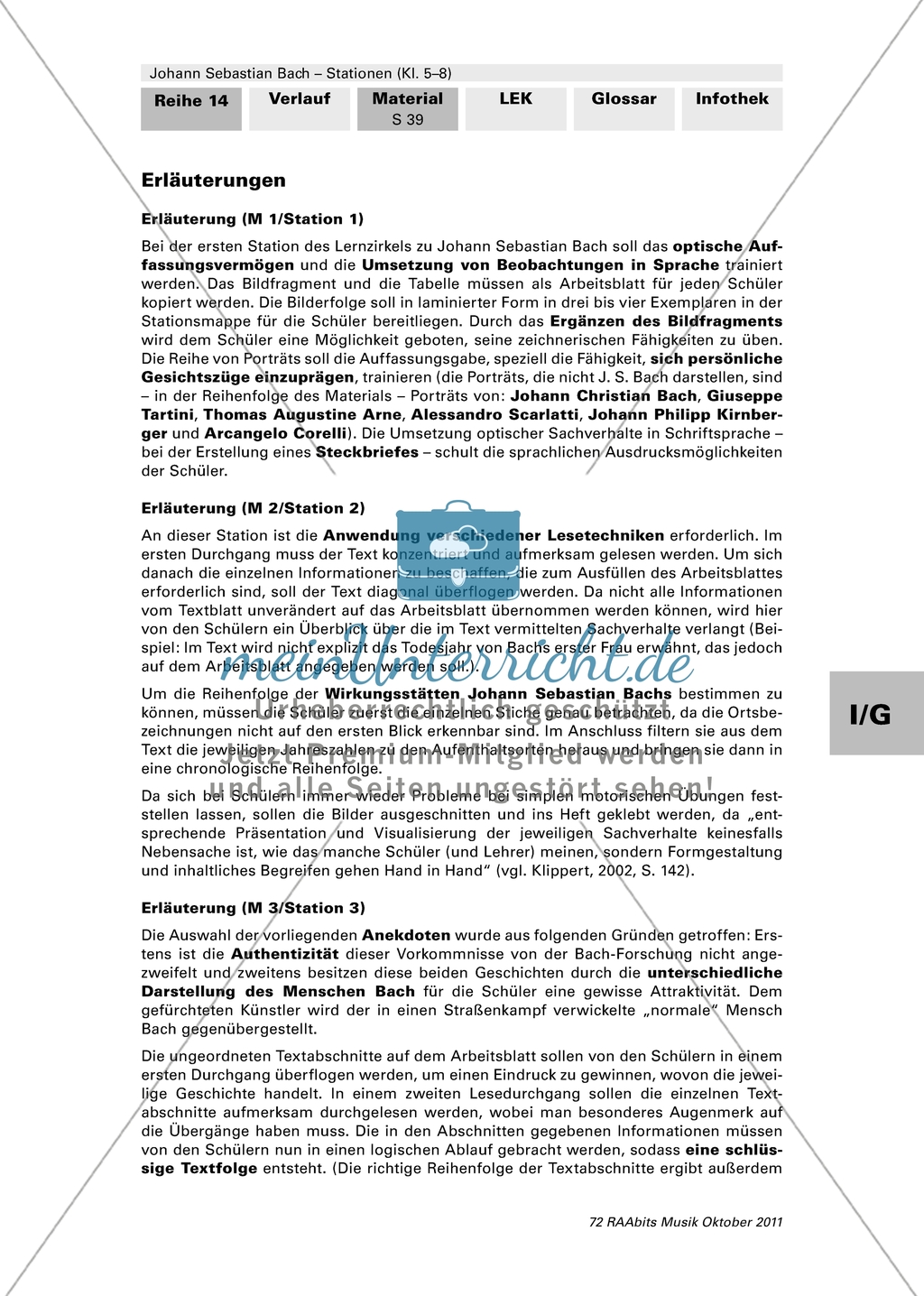 Johann Sebastian Bach als Stationenarbeit - Station 3: Begebenheiten aus dem Leben von Johann Sebastian Bach Preview 7