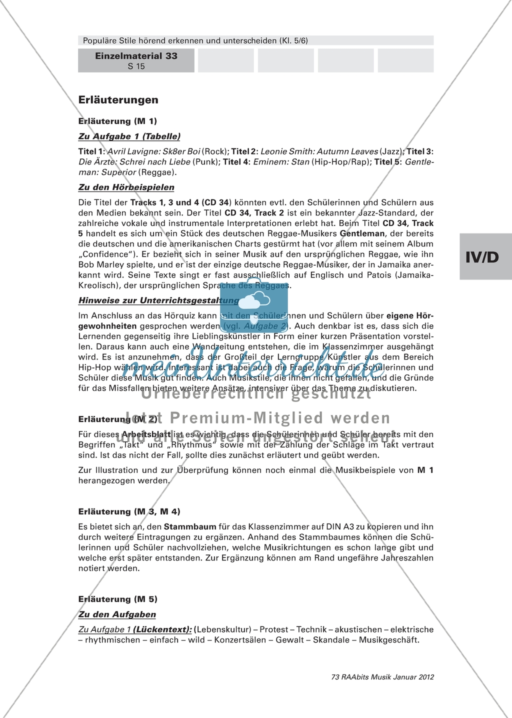 Populäre Musikstile: Erkennungsmerkmale der Stilrichtungen Preview 3