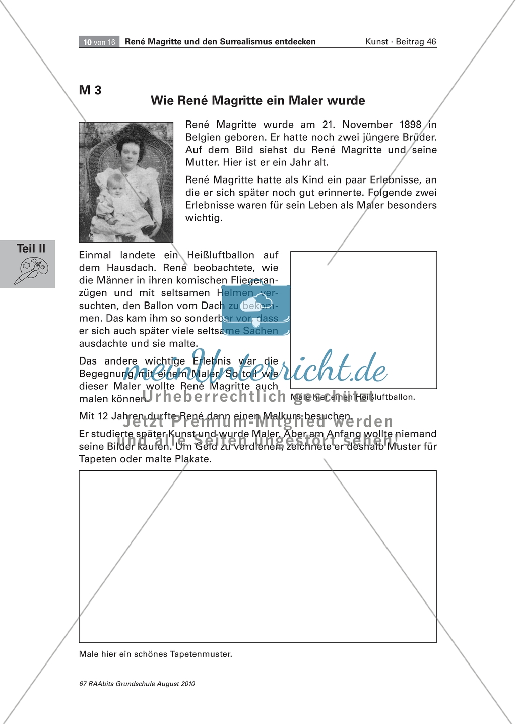 Surrealismus am Beispiel René Magrittes: Auseinandersetzung mit dem Künstler Preview 3