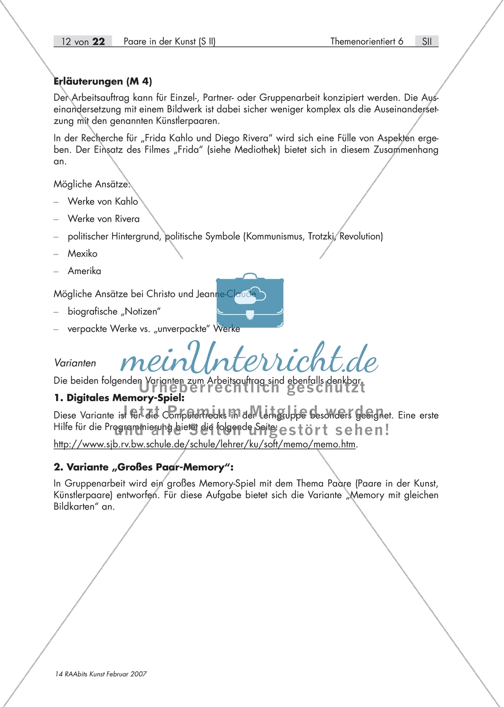 Paare in der Kunst: Memory Preview 2