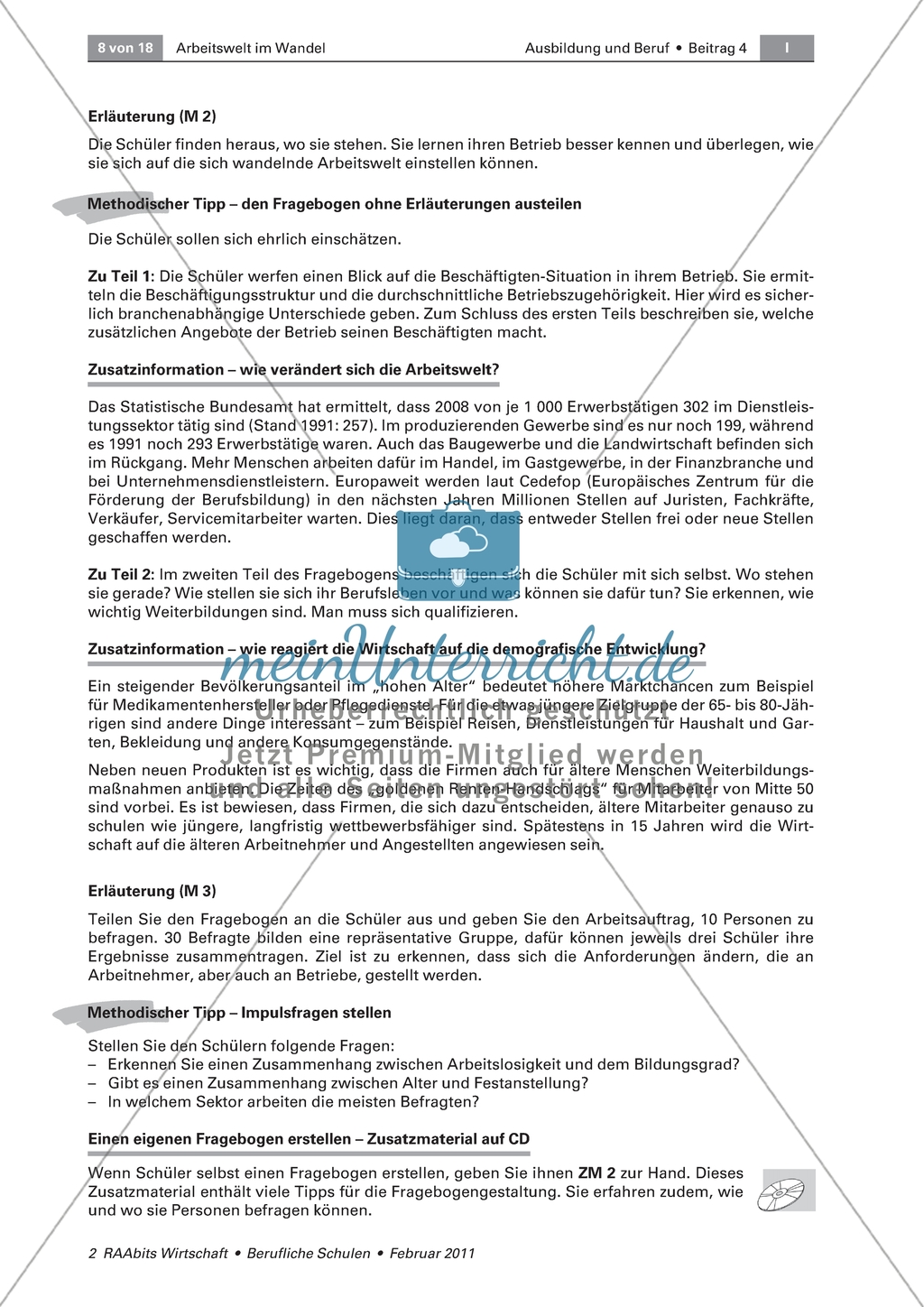 Arbeitswelt im Wandel - Die Auswirkungen des demografischen Wandels auf die Arbeitswelt untersuchen Preview 4