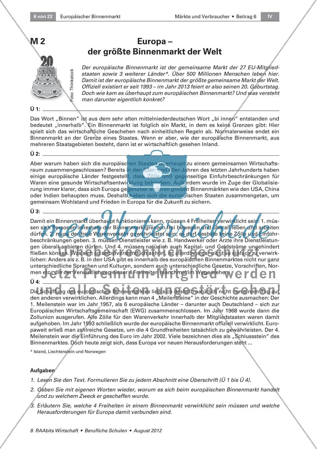 Eine kurze Geschichte des europäischen Binnenmarktes Preview 2