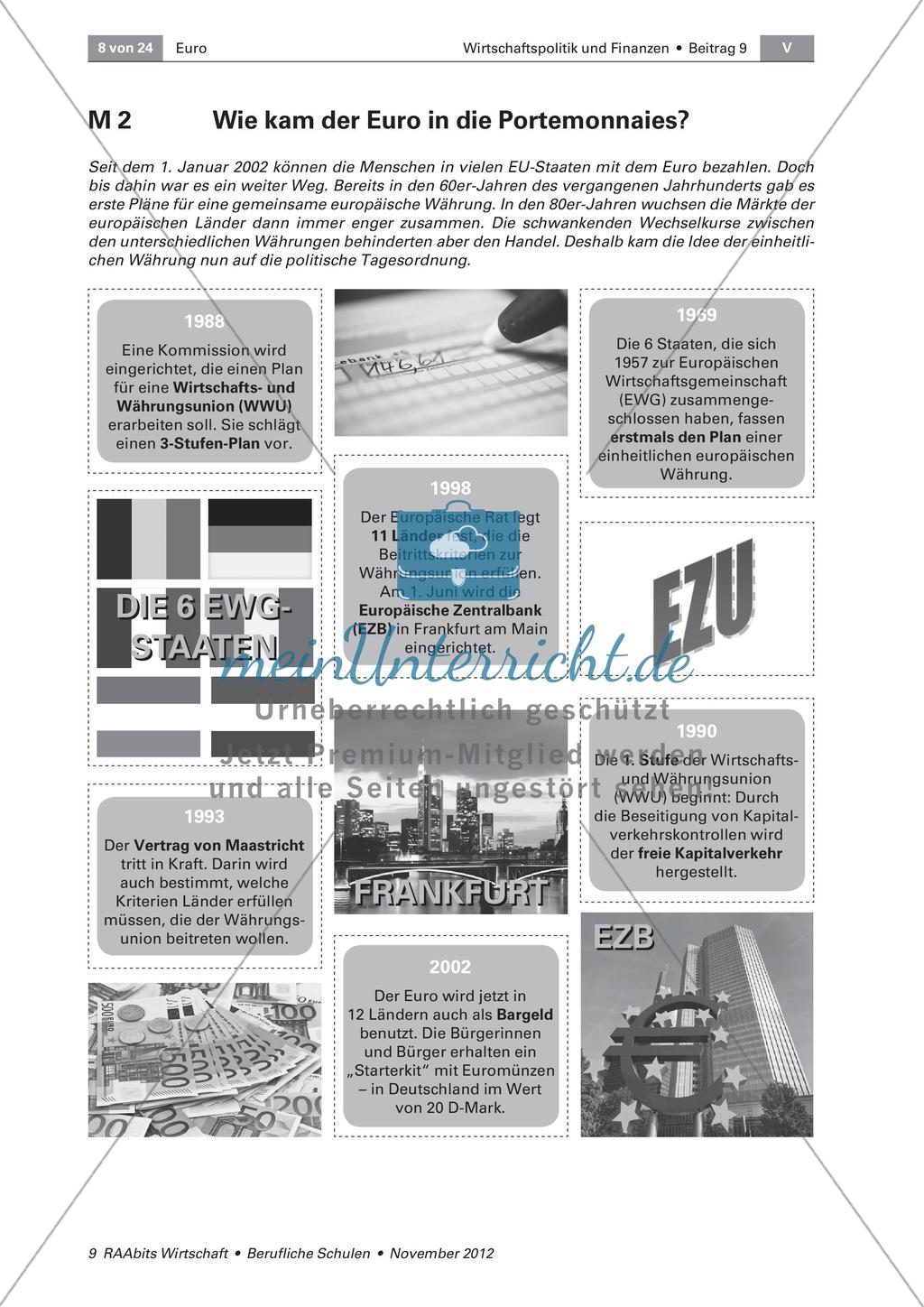 Die Geschichte des Euroraums - Entstehung der europäischen Gemeinschaftswährung Preview 3