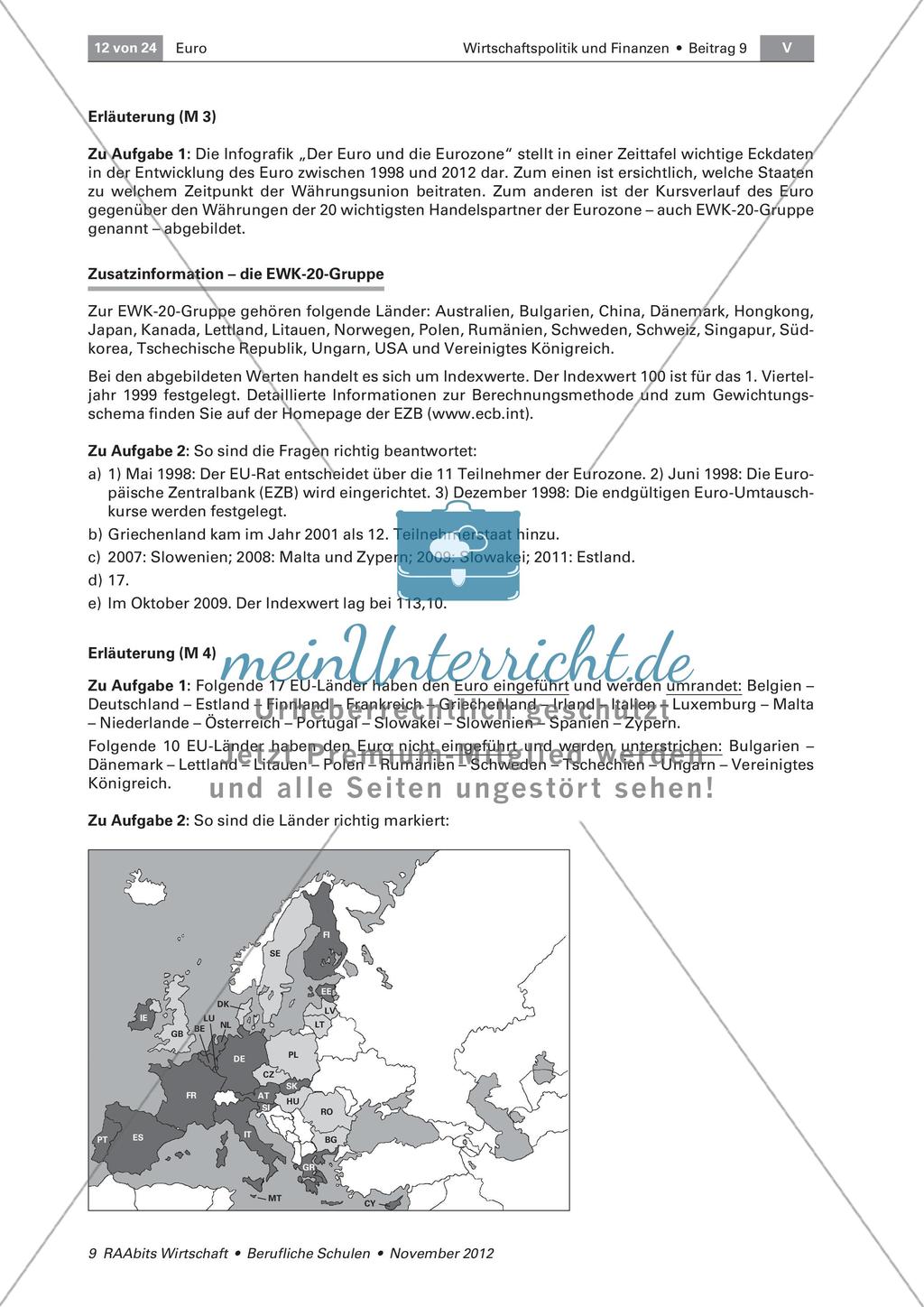 Die Geschichte des Euroraums - Entstehung der europäischen Gemeinschaftswährung Preview 7