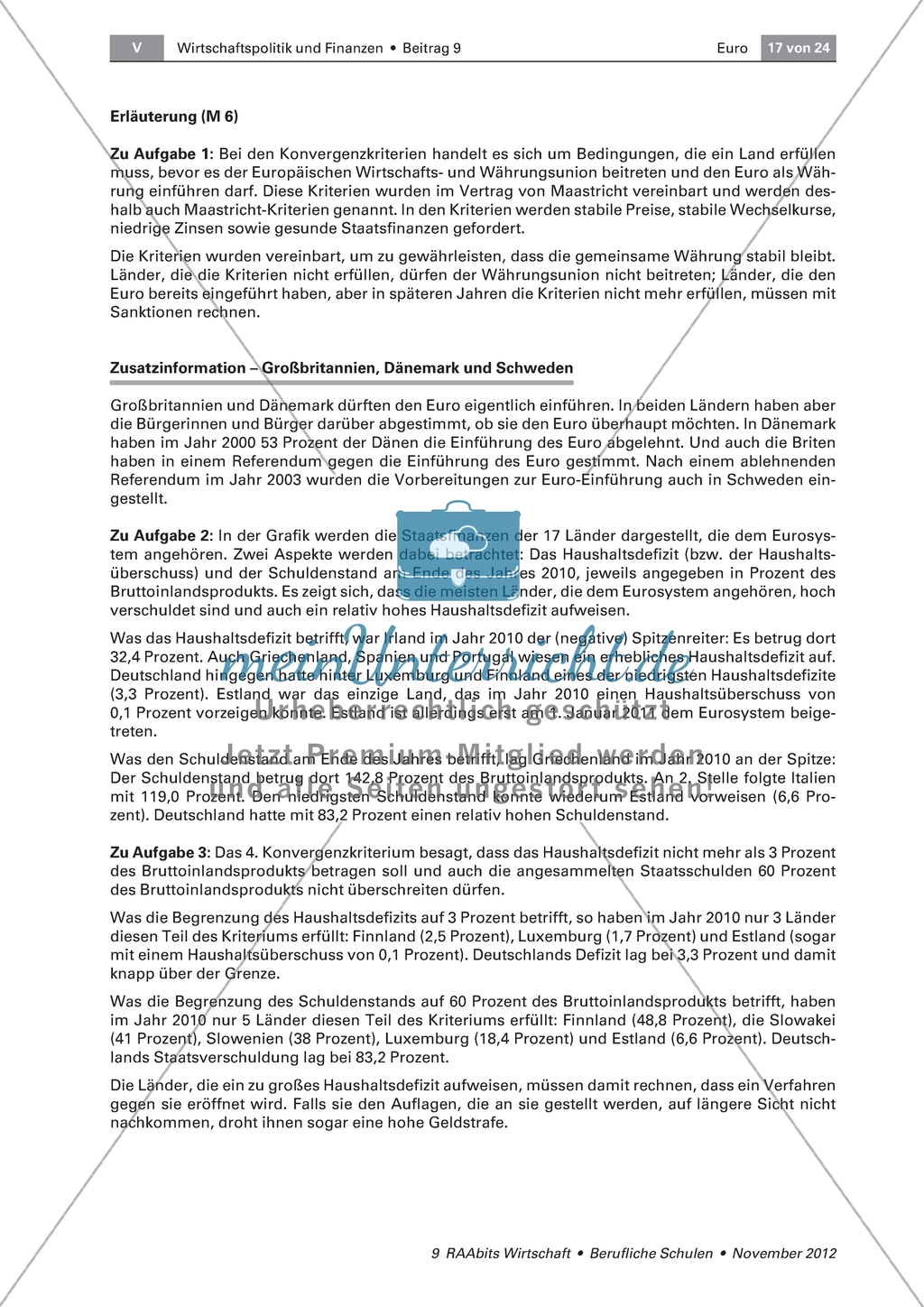 Die Geschichte des Euroraums - Mitgliedsstaaten des Euroraums identifizieren Preview 5